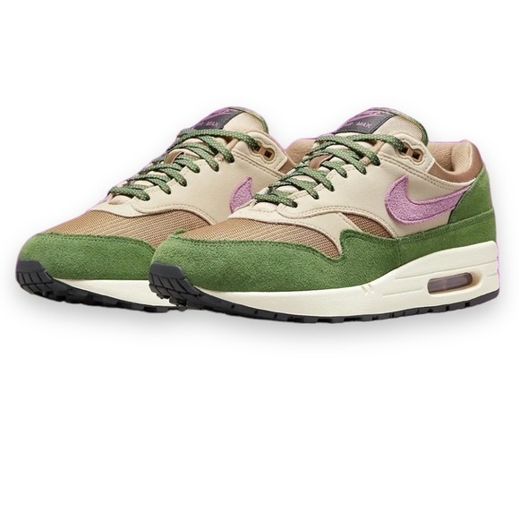 Nike Air Max 1 SH TreeLine Skunk Green Purple (Women's US 10-10.5) AUTHENTIC - Picture 2 of 8